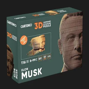 Картонний 3D пазл-конструктор Cartonic Elon (CARTMELN)