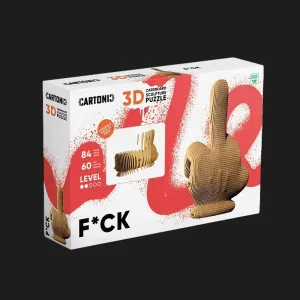 Картонний 3D пазл-конструктор Cartonic F*ck (CARTFUC)