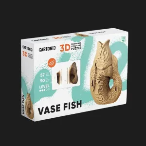 Картонный 3D-пазл-конструктор Cartonic Fish Vase (CARTVASEF)