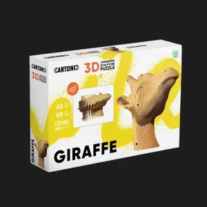 Картонный 3D-пазл-конструктор Cartonic Жирафа (Giraffe) (CARTGIR)