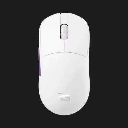 Бездротова ігрова миша Proove Gaming Superfight Wireless with charging dock (White/Purple) (WMSW00122002)