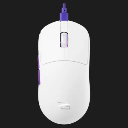Проводная игровая мышь Proove Gaming Superfight Wired (White/Purple) (UA)