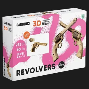 Картонный 3D пазл-конструктор Cartonic Револьверы (Revolvers) (CARTREV)