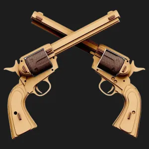 Картонный 3D пазл-конструктор Cartonic Револьверы (Revolvers) (CARTREV)