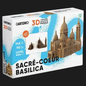 Картонний 3D пазл-конструктор Cartonic Базиліка Сакре-Кер (Париж) (Sacré-Coeur Basilica) (CARTSACRE)