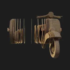 Картонный 3D пазл-конструктор Cartonic Скутер (Scooter) (CARTSCOO)