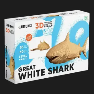 Картонний 3D пазл-конструктор Cartonic Акула (Shark) (CARTSHARK)