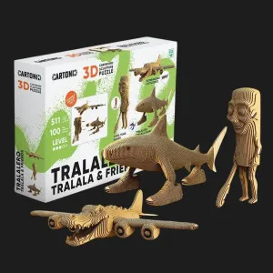 Картонний 3D пазл-конструктор Cartonic Tralalero Tralala and friends (CARTTRALALA)