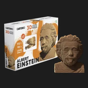 Картонний 3D пазл-конструктор Cartonic Albert Einstein (CARTMALB)