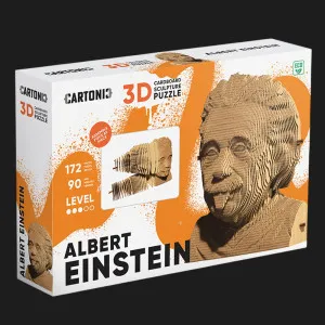 Картонний 3D пазл-конструктор Cartonic Albert Einstein (CARTMALB)