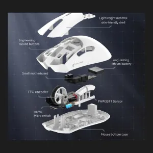 Ігрова миша Attack Shark R1 (White) (UA)