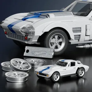 Коллекционная машинка-конструктор Mattel Brick Shop Elite ​​— Corvette Grand Sport (JGR31) (White)