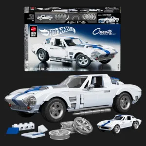 Коллекционная машинка-конструктор Mattel Brick Shop Elite ​​— Corvette Grand Sport (JGR31) (White)