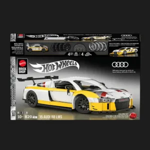 Коллекционная машинка-конструктор Mattel Brick Shop Elite ​​— Audi R8 LMS (JFT18) 