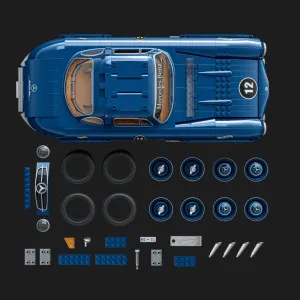 Коллекционная машинка-конструктор Mattel Brick Shop Elite ​​— Mercedez-Benz 300 SL (HWW25) (Blue)