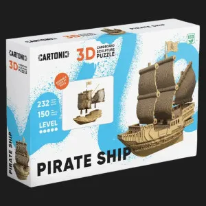 Картонный 3D-пазл-конструктор Cartonic Пиратский корабль (Pirate Ship) (CARTSHIP)