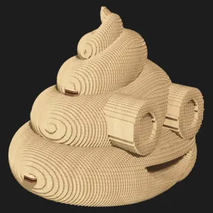 Картонный 3D-пазл-конструктор Cartonic Какашка (Poop) (CARTMPOO)