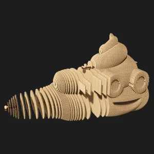 Картонный 3D-пазл-конструктор Cartonic Какашка (Poop) (CARTMPOO)