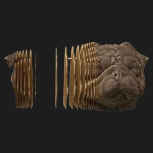 Картонный 3D-пазл-конструктор Cartonic Мопс (Pug) (CARTPUG)