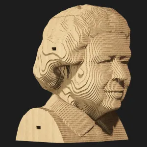 Картонный 3D-пазл-конструктор Cartonic Королева Елизавета II (Queen) (CARTMQUN)