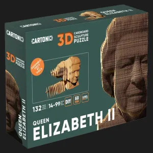 Картонный 3D-пазл-конструктор Cartonic Королева Елизавета II (Queen) (CARTMQUN)