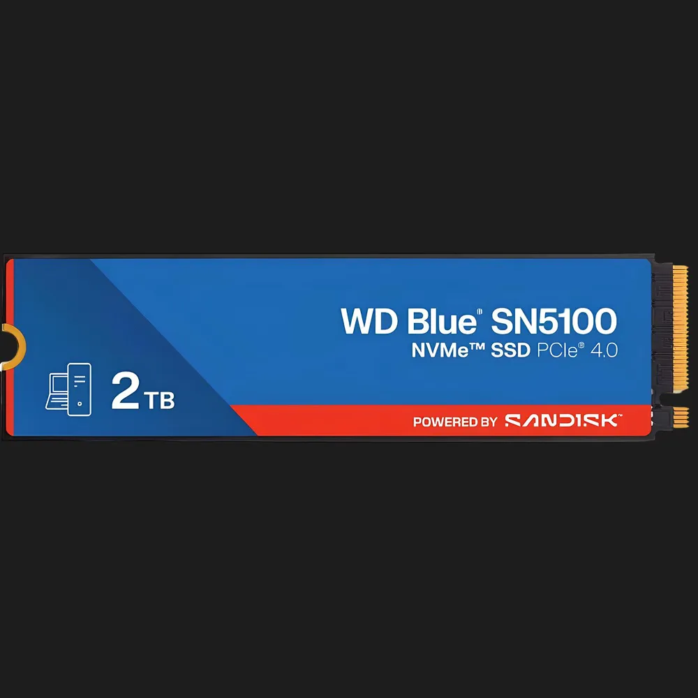 Накопичувач SSD WD Blue SN5100 2TB NVMe PCIe 4.0 (WDS200T5B0E-00CPE0)