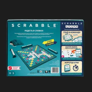Настільна гра Mattel Games UNO Scrabble (Оригінал українською) (HXW21)