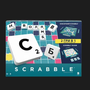 Настільна гра Mattel Games UNO Scrabble (Оригінал українською) (HXW21)