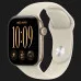Apple Watch Series 12 GPS, 46mm Light Gold Aluminum Case with Sand Sport Band (M/L)