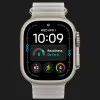 Apple Watch Ultra 4 GPS + LTE 49mm Natural Titanium Case with Translucent Gray Ocean Band (MJAD4)
