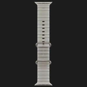Apple Watch Ultra 4 GPS + LTE 49mm Natural Titanium Case with Translucent Gray Ocean Band (MJAD4)