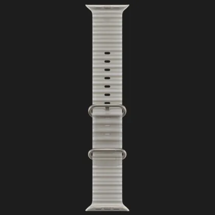 Apple Watch Ultra 4 GPS + Cellular 49mm Natural Titanium Case with Translucent Gray Ocean Band