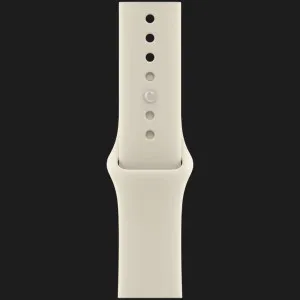 Apple Watch Series 12 GPS + LTE, 42mm Pearl White Ceramic Case with Sand Sport Band (S/M)