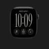 Apple Watch Series 12 GPS, 42mm Black Aluminum Case with Black Sport Band (S/M)