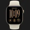 Apple Watch Series 12 GPS, 46mm Light Gold Aluminum Case with Sand Sport Band (M/L)