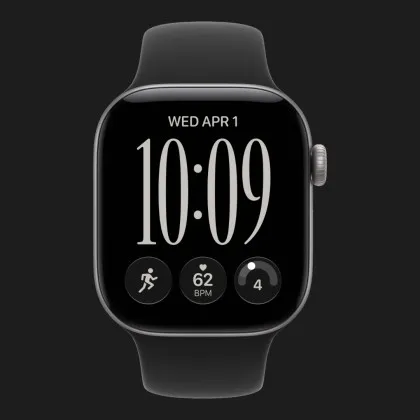 Apple Watch Series 12 GPS, 46mm Space Gray Aluminum Case with Black Sport Band (M/L)