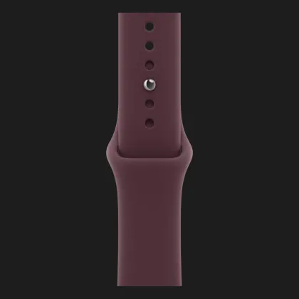 Apple Watch Series 12 GPS, 46mm Space Gray Aluminum Case with Burgundy Sport Band (S/M)