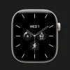 Apple Watch Series 12 GPS + LTE, 42mm Pearl White Ceramic Case with Sand Sport Band (M/L)