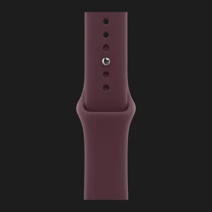 Apple Watch Series 12 GPS, 46mm Dark Bronze Aluminum Case with Burgundy Sport Band (M/L)