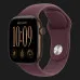 Apple Watch Series 12 GPS, 42mm Dark Bronze Aluminum Case with Burgundy Sport Band (M/L)