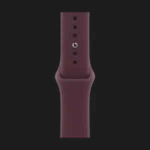 Apple Watch Series 12 GPS, 46mm Light Gold Aluminum Case with Burgundy Sport Band (M/L)
