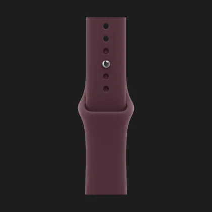 Apple Watch Series 12 GPS, 46mm Light Gold Aluminum Case with Burgundy Sport Band (M/L)