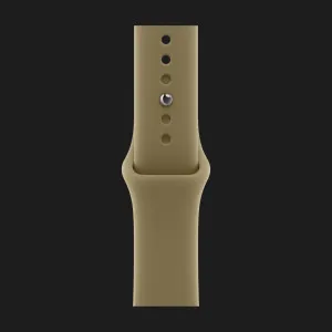 Apple Watch Series 12 GPS, 46mm Light Gold Aluminum Case with Olive Sport Band (M/L)