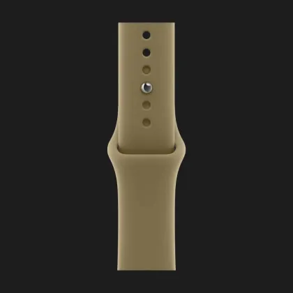 Apple Watch Series 12 GPS, 46mm Light Gold Aluminum Case with Olive Sport Band (M/L)