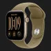 Apple Watch Series 12 GPS, 46mm Light Gold Aluminum Case with Olive Sport Band (S/M)