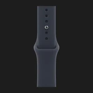 Apple Watch Series 12 GPS, 46mm Light Gold Aluminum Case with Navy Blue Sport Band (S/M)