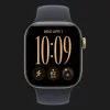 Apple Watch Series 12 GPS, 46mm Light Gold Aluminum Case with Navy Blue Sport Band (S/M)