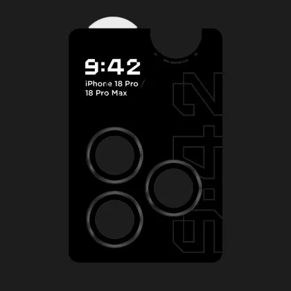 Захисне скло 9:42 для камери iPhone 18 Pro/18 Pro Max (Black)