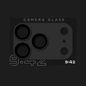 Защитное стекло 9:42 Full Cover для камери iPhone 18 Pro (Black) в Хмельницком