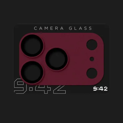 Захисне скло 9:42 Full Cover для камери iPhone 18 Pro (Burgundy)